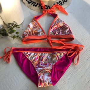Commando Reversible Bikini SwimSuit orange Med